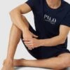 Polo Ralph Lauren Underwear Sweatshorts Mit Elastischem Logo-Bund Modell 'FLEECE' - Marineblau