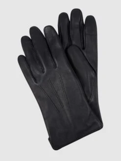 EEM Touchscreen-Handschuhe Aus Leder - Dunkelblau