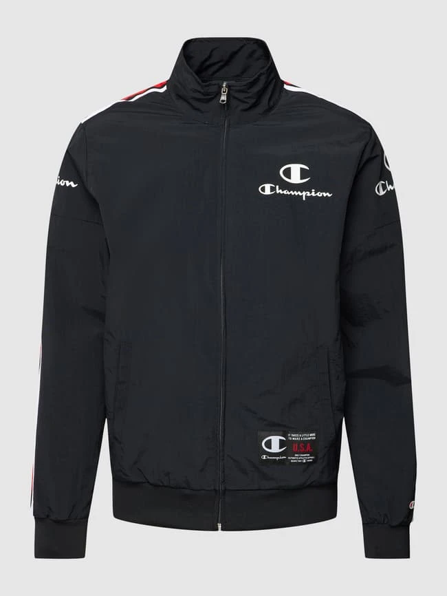 CHAMPION Sweatjacke Mit Label-Details - Schwarz 2 CHAMPION Sweatjacke Mit Label-Details - Schwarz – Bild 2