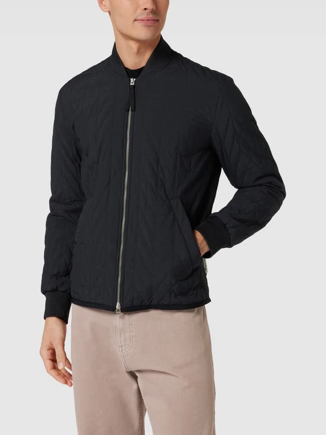 Marc O'Polo Bomberjacke Mit Steppnähten Modell 'herringbone' - Schwarz 4 Marc O'Polo Bomberjacke Mit Steppnähten Modell 'herringbone' - Schwarz – Bild 4