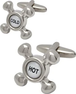 Lindenmann Manschettenknöpfe In Wasserhahn-Drehgriff-Form - Silber -Herrenbekleidung Angebote a5aaa4dc 2b43 42be 9c82 ae8164a07fc0