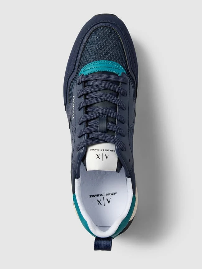 ARMANI EXCHANGE Sneaker Mit Label-Print - Dunkelblau 4 ARMANI EXCHANGE Sneaker Mit Label-Print - Dunkelblau – Bild 4