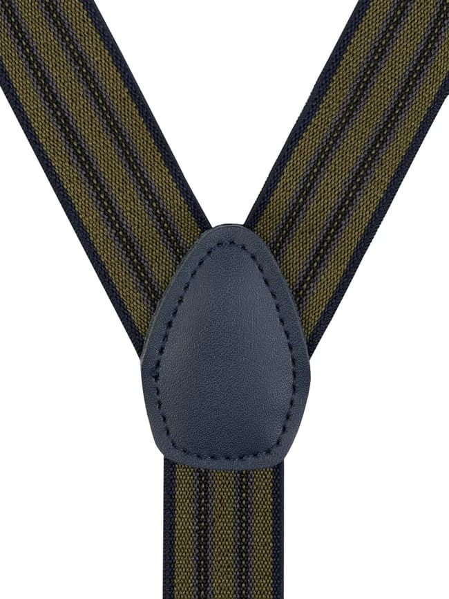 Willen Hosenträger In Y-Form - Olivgrün 2 Willen Hosenträger In Y-Form - Olivgrün – Bild 2