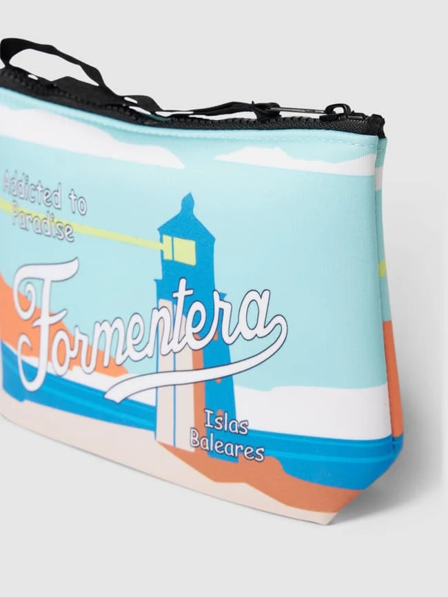 MC2 Saint Barth Kulturtasche Mit Allover-Muster Modell 'ALINE SPONGE' - Aqua Blau 2 MC2 Saint Barth Kulturtasche Mit Allover-Muster Modell 'ALINE SPONGE' - Aqua Blau – Bild 2