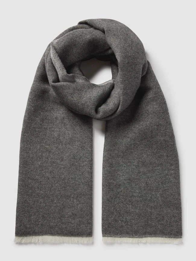 Cinque Schal Aus Woll-Mix Mit Label-Detail Modell 'Magno' - Mittelgrau 2 Cinque Schal Aus Woll-Mix Mit Label-Detail Modell 'Magno' - Mittelgrau – Bild 2