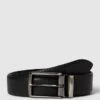 Lloyd Men's Belts Ledergürtel Mit Feinem Muster - Schwarz