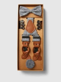 Roy Robson Hosenträger Und Fliege Im Set - Marineblau