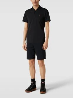 Napapijri Poloshirt Mit Logo-Stitching Modell 'EALIS' - Schwarz