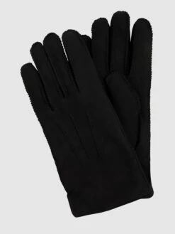 Weikert-Handschuhe Lederhandschuhe Aus Shearling - Schwarz