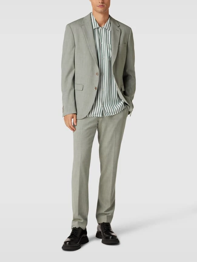 MCNEAL Anzughose Mit Strukturmuster - Grün 1 MCNEAL Anzughose Mit Strukturmuster - Grün