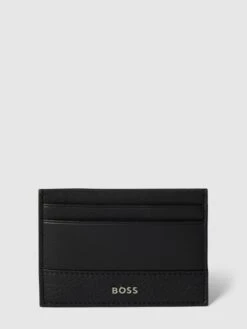 BOSS Kartenetui Aus Leder Modell 'Gavin' - Schwarz