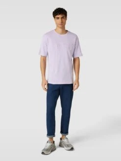 BOSS Green T-Shirt Mit Rundhalsausschnitt - Flieder