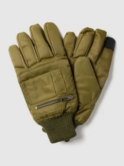 Alpha Industries Handschuhe Mit Taschen - Khaki