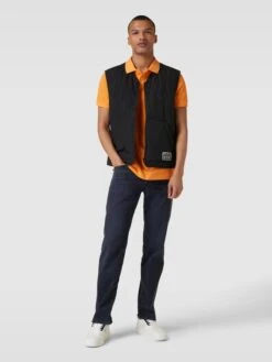 BOSS Orange Steppweste Mit Zweiwege-Reißverschluss Modell 'Okella' - Schwarz