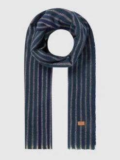 Barts Schal Mit Woll-Anteil Modell 'Junau' - Marineblau