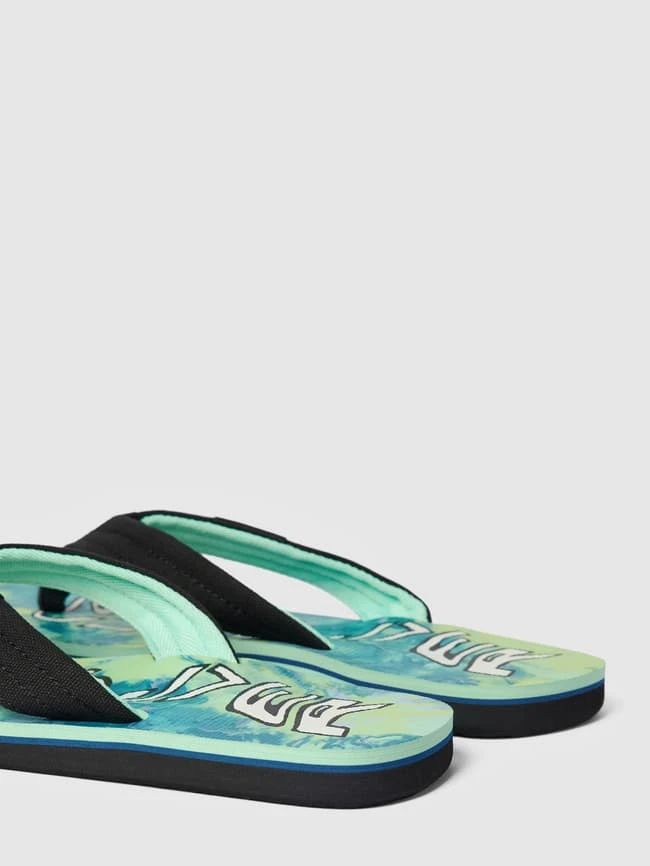 Quiksilver Zehentrenner Mit Allover-Muster Modell 'MOLOKAI' - Hellgrün 2 Quiksilver Zehentrenner Mit Allover-Muster Modell 'MOLOKAI' - Hellgrün – Bild 2