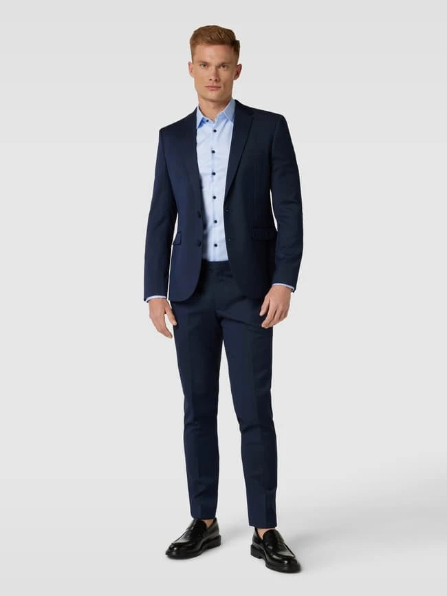 MCNEAL Anzughose Mit Bügelfalten - Marineblau 1 MCNEAL Anzughose Mit Bügelfalten - Marineblau