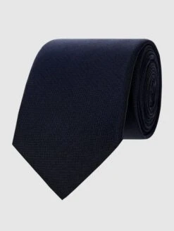 Blick Krawatte Aus Reiner Seide (6,5 Cm) - Marineblau