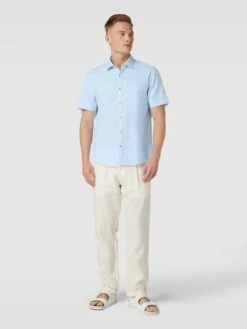 MCNEAL Freizeithemd Aus Baumwolle Mit Brusttasche - Bleu