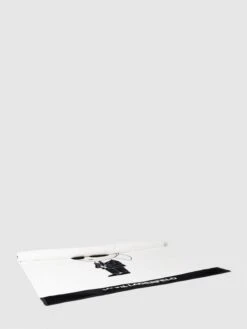 Karl Lagerfeld Beachwear Handtuch Mit Label-Print Modell 'IKONIK' - Schwarz