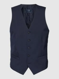 MCNEAL Anzugweste Mit Knopfleiste - Marineblau