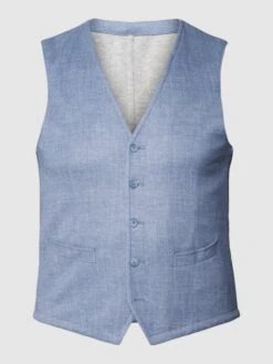 DIGEL Weste Mit Leistentaschen Modell 'Erik' - Hellblau