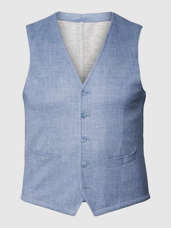 DIGEL Weste Mit Leistentaschen Modell 'Erik' - Hellblau 1 DIGEL Weste Mit Leistentaschen Modell 'Erik' - Hellblau