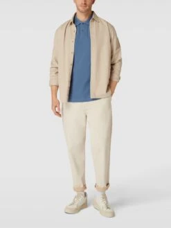 Christian Berg Men Poloshirt Mit Label-Stitching - Jeans