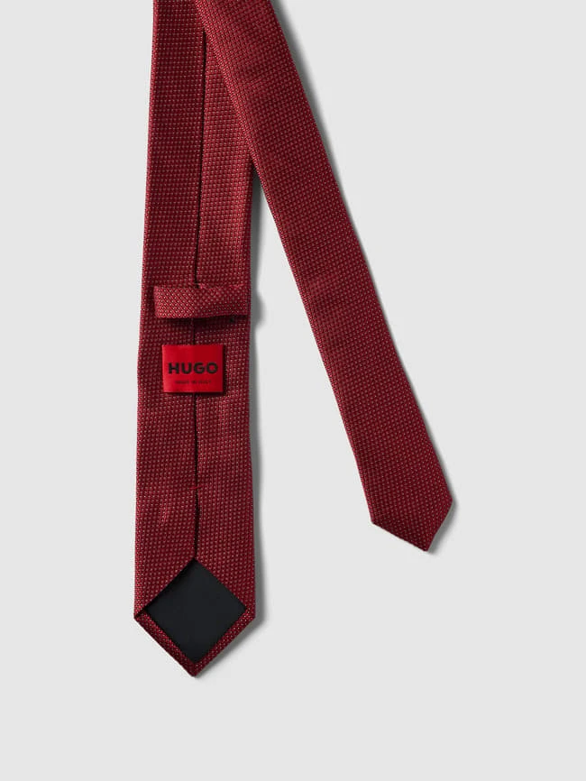 HUGO Seidenkrawatte Mit Allover-Muster Modell 'Tie' (6 Cm) - Rot 2 HUGO Seidenkrawatte Mit Allover-Muster Modell 'Tie' (6 Cm) - Rot – Bild 2
