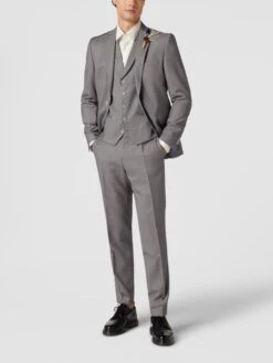 CG - Club Of Gents Weste Mit Leistentaschen Modell 'Paddy' - Hellgrau