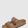 Birkenstock Sandalen Aus Leder Modell 'Arizona' - Hellbraun