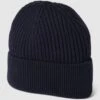 S.Oliver RED LABEL Beanie Mit Breitem Umschlag - Marineblau