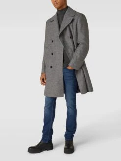 Baldessarini Mantel Mit Reverskragen Modell 'COBANE' - Hellgrau