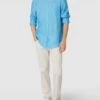 Christian Berg Men Freizeithemd Mit Button-Down-Kragen - Aqua Blau