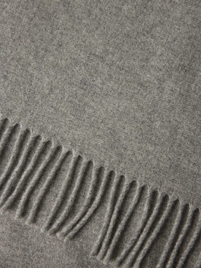 Gant Schal Mit Ausfransungen - Mittelgrau Meliert 2 Gant Schal Mit Ausfransungen - Mittelgrau Meliert – Bild 2