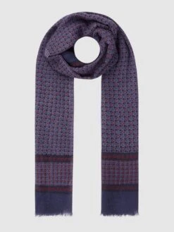 Ascot Schal Aus Wolle - Marineblau