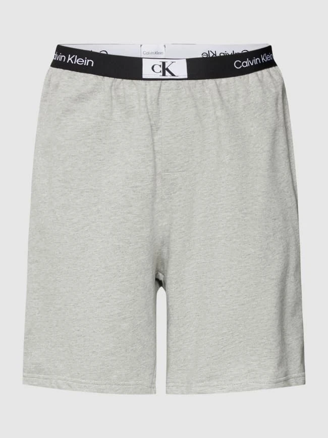 Calvin Klein Underwear Pyjama-Shorts Mit Logo-Stitching - Mittelgrau Meliert 2 Calvin Klein Underwear Pyjama-Shorts Mit Logo-Stitching - Mittelgrau Meliert – Bild 2
