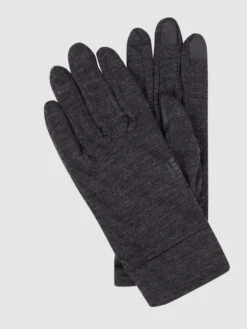 Barts Touchscreen-Handschuhe Aus Merinowolle - Dunkelgrau Meliert