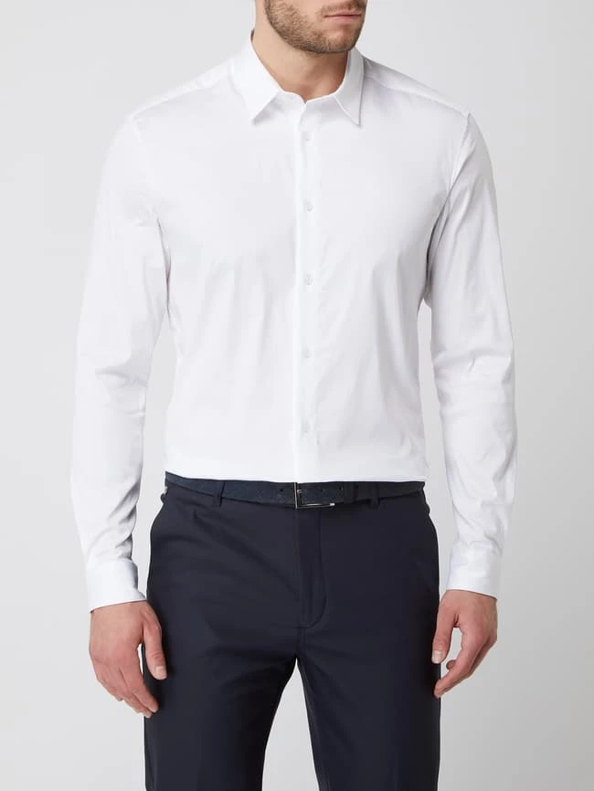 MOS MOSH Slim Fit Business-Hemd Mit Stretch-Anteil Modell 'Manny' - Weiß 4 MOS MOSH Slim Fit Business-Hemd Mit Stretch-Anteil Modell 'Manny' - Weiß – Bild 4