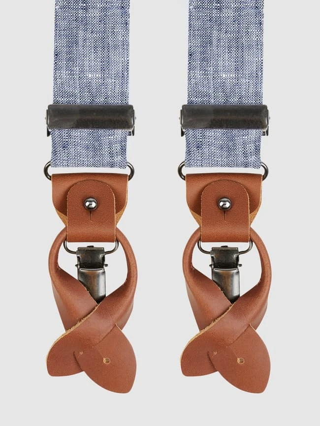 Prince Bowtie Fliege Mit Hosenträgern Im Set - Marineblau 2 Prince Bowtie Fliege Mit Hosenträgern Im Set - Marineblau – Bild 2