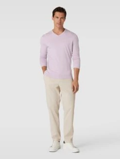 Tom Tailor Strickpullover Mit Label-Stitching Modell 'BASIC' - Hellrosa