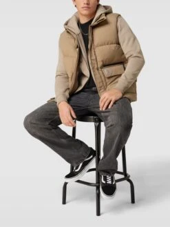 Carhartt Work In Progress Steppweste Mit Stehkragen Modell 'MILTON' - Beige