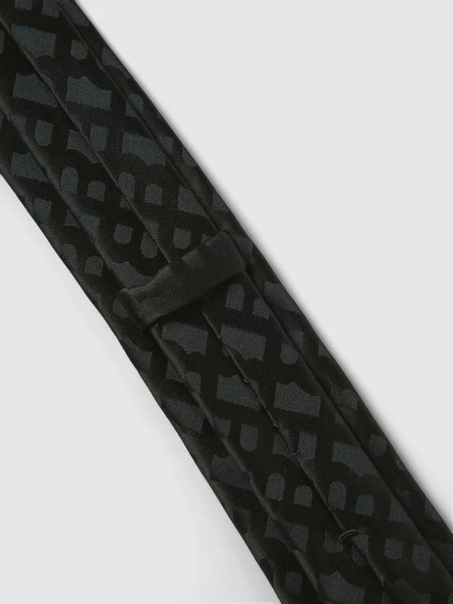 BOSS Seidenkrawatte Mit Allover-Muster (6cm) - Schwarz 3 BOSS Seidenkrawatte Mit Allover-Muster (6cm) - Schwarz – Bild 3