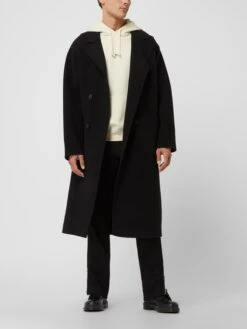 YOUNG POETS SOCIETY Mantel Aus Wollmischung Modell 'Luan Loose' - Schwarz