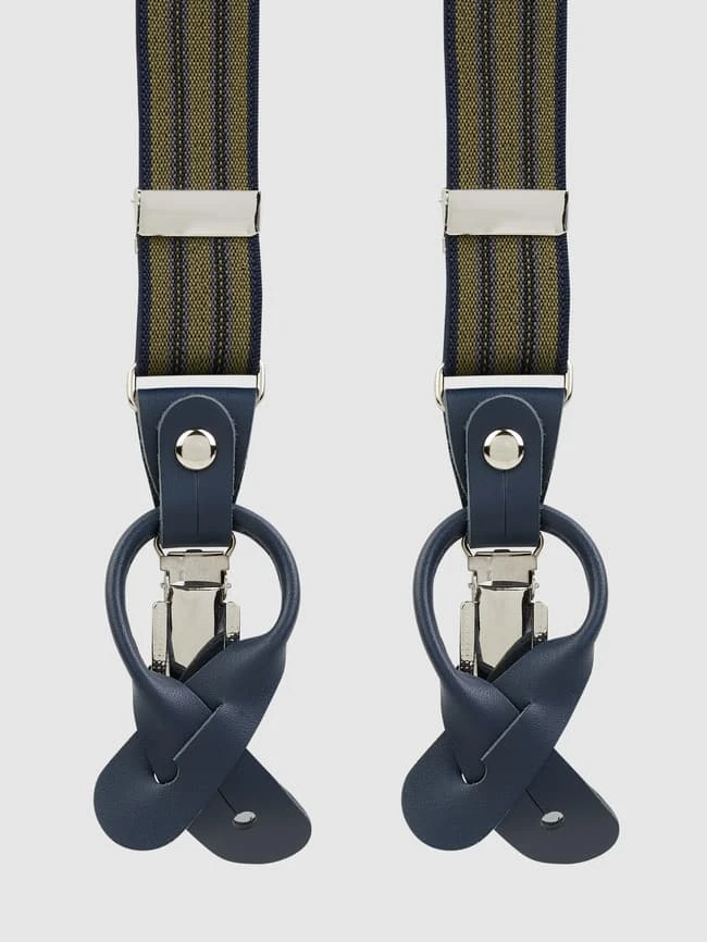 Willen Hosenträger In Y-Form - Olivgrün 1 Willen Hosenträger In Y-Form - Olivgrün