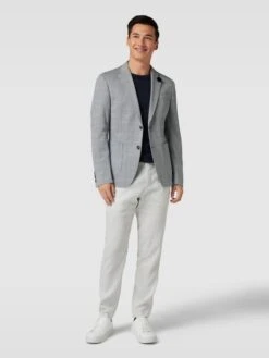 JOOP! Collection 2-Knopf-Sakko Mit Glencheck-Muster Modell 'Hoverest' - Blau