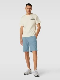 REVIEW Bermudas Mit Paspeltaschen - Hellblau