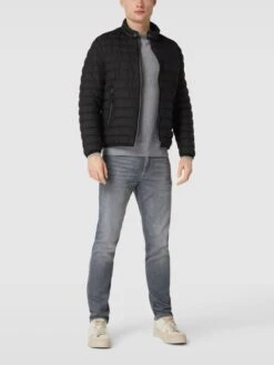 Marc O'Polo Steppjacke Mit Label-Detail - Schwarz