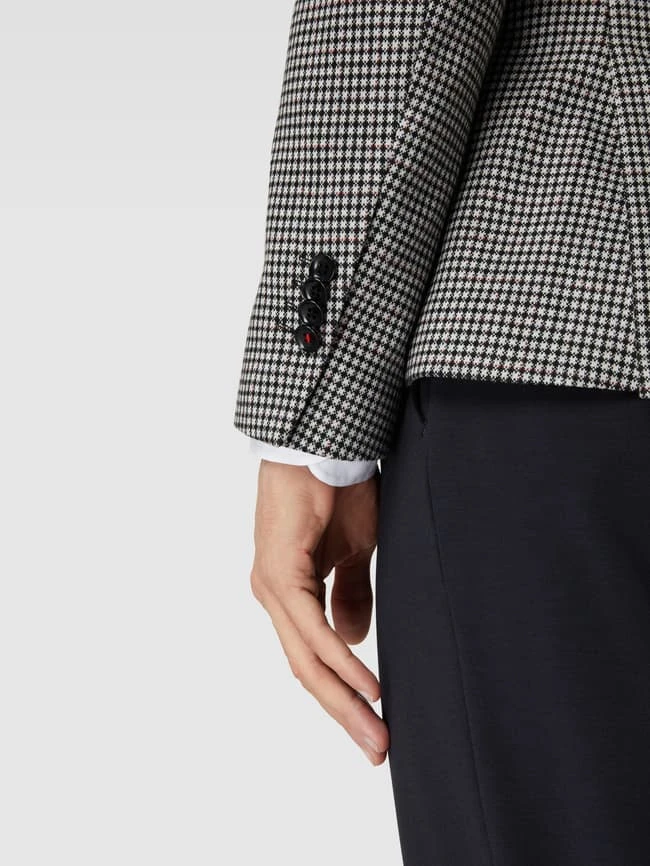 Cinque Regular Fit Sakko Mit Hahnentrittmuster Modell 'Dati' - Schwarz 3 Cinque Regular Fit Sakko Mit Hahnentrittmuster Modell 'Dati' - Schwarz – Bild 3