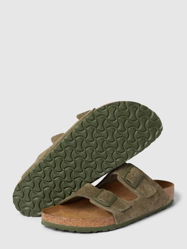Birkenstock Hausschuhe Aus Echtem Leder Modell 'Arizona' - Olivgrün 3 Birkenstock Hausschuhe Aus Echtem Leder Modell 'Arizona' - Olivgrün – Bild 3